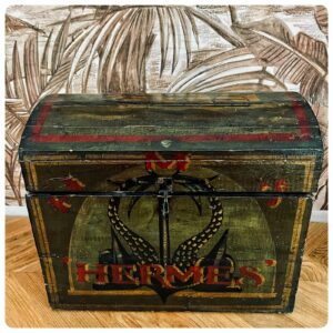 Hermes antique          wooden box