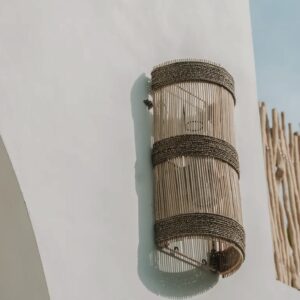 Gina walllamp natural rattan